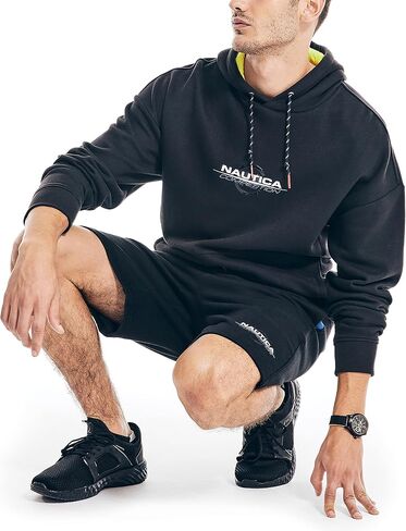 Nautica Men's Competition Sustainably Crafted Logo Pullover Hoodie in Saudi Arabia