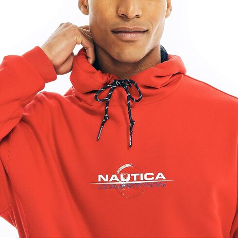 Nautica Men's Competition Sustainably Crafted Logo Pullover Hoodie in Saudi Arabia