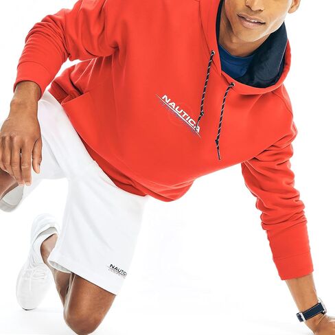 Nautica Men's Competition Sustainably Crafted Logo Pullover Hoodie in Saudi Arabia