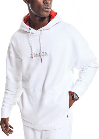 Nautica Men's Competition Sustainably Crafted Logo Pullover Hoodie in Saudi Arabia