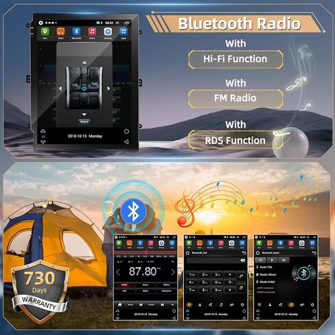 Podofo [2+64G] راديو ستيريو للسيارة Ford Edge 2013 2014 2015 مع CarPlay اللاسلكي وAndroid Auto 9.7 بوصة تعمل باللمس صوت بلوتوث مع نظام تحديد المواقع العالمي (GPS) ومرآة وصلة WiFi RDS Hi-Fi وكاميرا احتياطية وميكروفون in Saudi Arabia