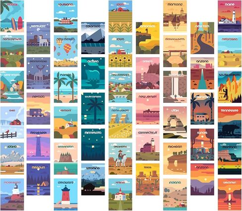 50 PCS Vintage Posters / Dark Academia Room Decor Aesthetic - Collage Aesthetic Pictures / Vintage Posters for Room Aesthetic - Cute Dorm Posters / Photo Collage for Teen Girls, Botanical Arts (4x6) in Saudi Arabia