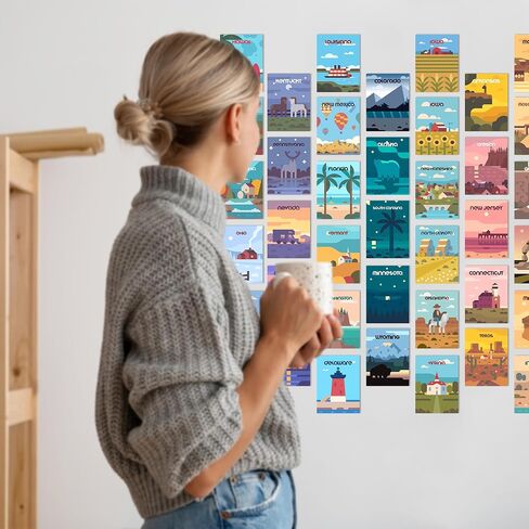 50 PCS Vintage Posters / Dark Academia Room Decor Aesthetic - Collage Aesthetic Pictures / Vintage Posters for Room Aesthetic - Cute Dorm Posters / Photo Collage for Teen Girls, Botanical Arts (4x6) in Saudi Arabia