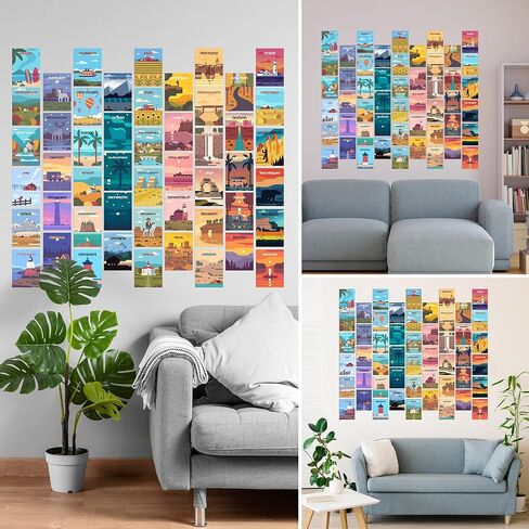 50 PCS Vintage Posters / Dark Academia Room Decor Aesthetic - Collage Aesthetic Pictures / Vintage Posters for Room Aesthetic - Cute Dorm Posters / Photo Collage for Teen Girls, Botanical Arts (4x6) in Saudi Arabia