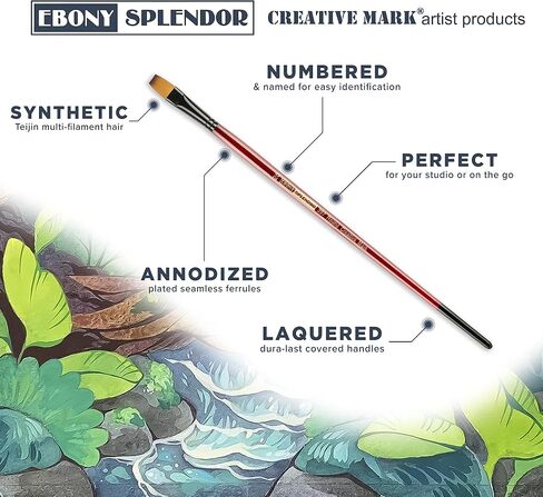 مجموعة فرشاة مستديرة ذات مقبض طويل من Creative Mark Ebony Splendor in Saudi Arabia
