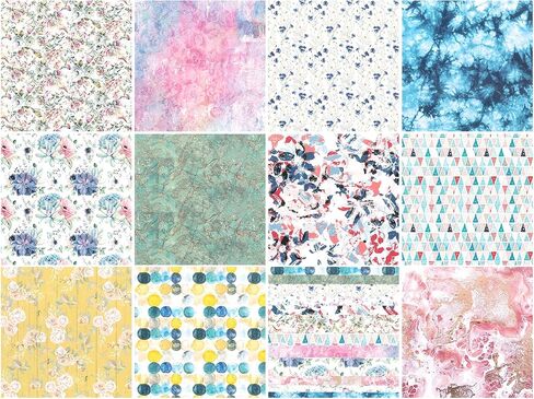 allydrew 6x6 Decorative Single-Sided Scrapbook Paper for Arts & Crafts Projects, Scrapbooking, Card-Making, Lavender Floral Theme in Saudi Arabia