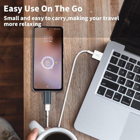 لمحول Lightning أنثى إلى USB C ذكر - 4 حزم 3.0 موصل شاحن USB من النوع C متوافق مع iPhone 15/15 Pro/15 Pro Max/15 Plus iPad Air Google Pixel شحن نقل البيانات in Kuwait