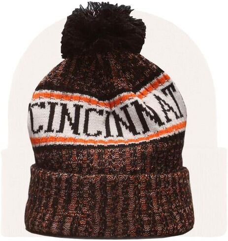 قبعة City Beanie متماسكة مع قبعة فريق كرة القدم بوم قبعة صغيرة لكرة القدم قبعات متماسكة للشتاء مع أساور أنيقة للمشجعين، متعددة الألوان in Saudi Arabia