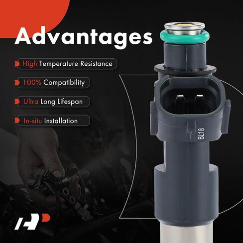 A-Premium Fuel Injectors Set of 4 Compatible with Mitsubishi Eclipse 2006-2012, Galant 2004-2012, 2.4L, Replace# 1465A051 in Saudi Arabia