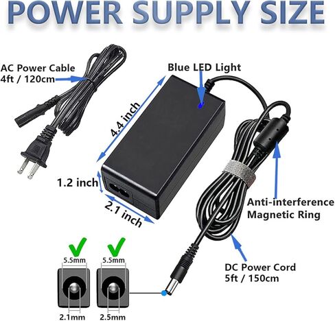UL-Listed 19V 3.42A Fast Charger for Toshiba Satellite Laptop L300D L305 L305D L350 L355 L355D L455 L500 L505 L555 L555D L645D L655 L655D L670 L675 L745 L755 L755D L855 L875 L875D Power Supply Cord in Saudi Arabia