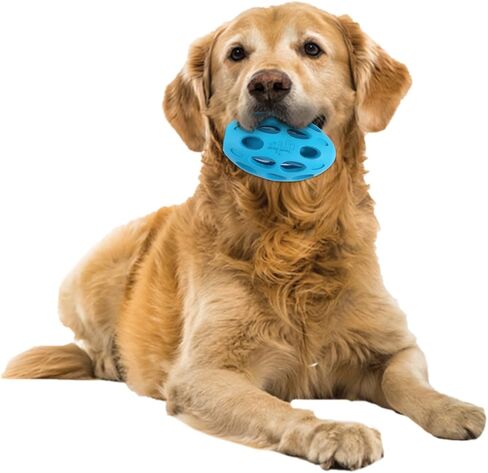 ALL FOR PAWS Indestructible Dog Toys for Aggressive chewers Dog chew Toys Tough Dog Toys for Aggressive chewers Indestructible Dog Toys Dog Rubber Football Meta Ball (Wiggle Holey Roller M) in Saudi Arabia