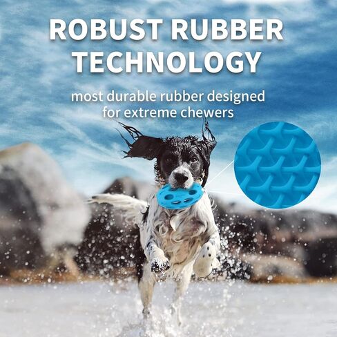 ALL FOR PAWS Indestructible Dog Toys for Aggressive chewers Dog chew Toys Tough Dog Toys for Aggressive chewers Indestructible Dog Toys Dog Rubber Football Meta Ball (Wiggle Holey Roller M) in Saudi Arabia