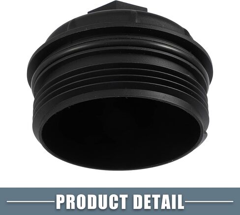 زيت المحرك مبيت مرشح التدفق العالي غطاء غطاء 03H115433 لشركة فولكس فاجن طوارق 3.6L 2013-2017 البلاستيك الأسود in Saudi Arabia