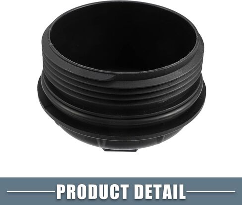 زيت المحرك مبيت مرشح التدفق العالي غطاء غطاء 03H115433 لشركة فولكس فاجن طوارق 3.6L 2013-2017 البلاستيك الأسود in Saudi Arabia