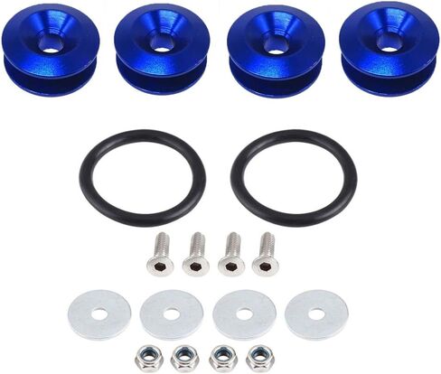 Quick Release Fasteners Universal CNC Billet Bumper Trunk Fender Hatch Lids for Car Bumpers (Black) in Saudi Arabia