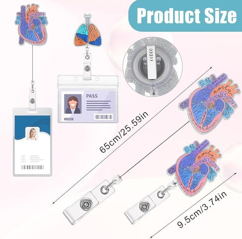 3 قطع حامل بكرة شارة الممرضة قابل للسحب، شارة مشبك التمساح لبطاقة الاسم للممرضات والممرضات وجراحة التشريح والطلاب والأطباء CNA RN MA ICU LPN ملحقات المستشفيات الطبية in Saudi Arabia