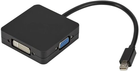 Mini DisplayPort to HDMI VGA DVI 4K Adapter, 3-in-1 Mini DP to HDMI/DVI/VGA Adapter(Male to Female) Compatible with MacBook Air, Mac Mini, Microsoft Surface Pro 3/4 in Saudi Arabia