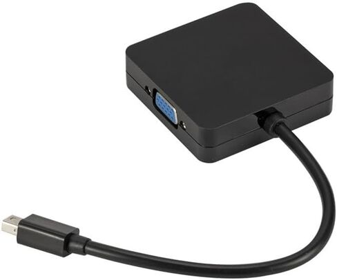 Mini DisplayPort to HDMI VGA DVI 4K Adapter, 3-in-1 Mini DP to HDMI/DVI/VGA Adapter(Male to Female) Compatible with MacBook Air, Mac Mini, Microsoft Surface Pro 3/4 in Saudi Arabia