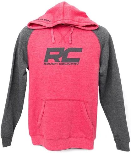 Rough Country Hoodie | Heater | Red/Gray | XL - 84083XL in Saudi Arabia