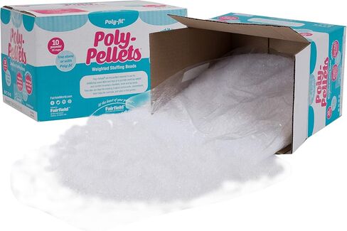 Fairfield Poly-Fil Poly-Pellets, Premium Polyester Weighted Stuffing Beads, Stuffing for Stuffed Animals, Toys, Bean Bags, Weighted Blankets, and More, 32-ounce Bag in Saudi Arabia