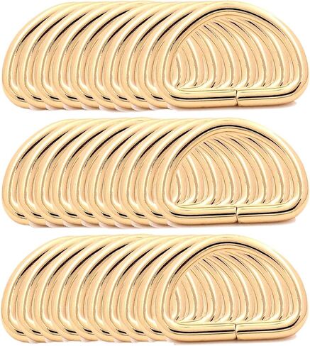 BIKICOCO Metal D-Rings Buckle, 1 Inch Non-Welded for Webbing Sewing DIY in Saudi Arabia