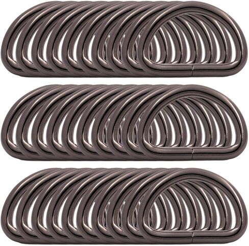 BIKICOCO Metal D-Rings Buckle, 1 Inch Non-Welded for Webbing Sewing DIY in Saudi Arabia