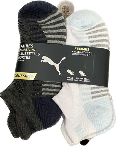 PUMA 6 PAIRS LOW CUT WOMEN SOCKS SHOE 5-9.5 SOCK 9-11 in Saudi Arabia
