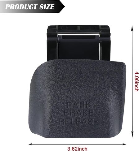 Parking Brake Release Handle (Brown) Compatible with 1998-2002 Dodge Ram 1500 2500 3500 Replaces RU38VK9AA in Kuwait