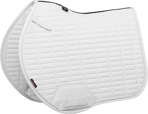 LeMieux Show Jumping Suede EuroJump Square Saddle Pad - English Saddle Pads for Horses - Equestrian Riding Equipment and Accessories in Saudi Arabia