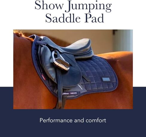 LeMieux Show Jumping Suede EuroJump Square Saddle Pad - English Saddle Pads for Horses - Equestrian Riding Equipment and Accessories in Saudi Arabia