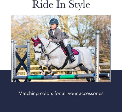 LeMieux Show Jumping Suede EuroJump Square Saddle Pad - English Saddle Pads for Horses - Equestrian Riding Equipment and Accessories in Saudi Arabia