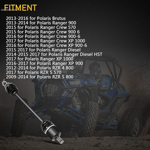 OCPTY Front Left Right CV Axle Shaft Assembly 1332637 Replacement for Polaris Brutus Brutus Ranger 900 Ranger Crew 570 Ranger Crew 900 6 Ranger Crew 900-6 Ranger Crew XP 1000 Ranger Crew XP 900-6 in Saudi Arabia