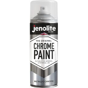 JENOLITE Chrome Spray Paint Smooth Chrome Finish - Multi Surface Paint, Suitable For Interior & Exterior Use - 400ml (13.52 oz)