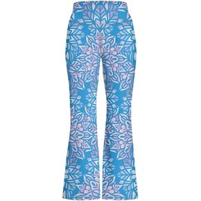 Girls' Athletic Leggings Bell Bottoms Kids Dance Running Yoga Pants High Waisted Workout Active Dance Tights
