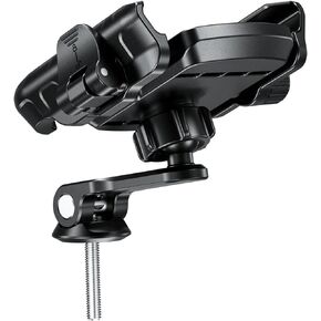 BRCOVAN Bike Fork Stem Phone Mount Holder [Camera Friendly] [1s Lock & Release] Adjustable Bicycle Headset Top Cap Cell Phone Cradle with Solid Aluminum Mounting Base Fit 5.4'' - 7.2" Smartphones