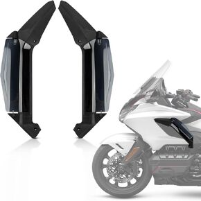 PSLER Motorcycle Air Deflectors Side Fairing Wing Side Windshield Windscreen Leg Guards Fairings for Gold Wing GL1800 2018 2019 2020 2021 2022 2023 Accessories