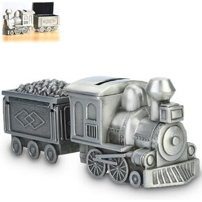 Money Saving Box, NonRust Saving Box, Train Shape for Desktop Decoration for Kids Gift