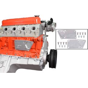 ICT Billet Heavy Duty LS Swap Engine Mount Adapter Plate - OEM Position - SBC to LS Motor Conversion Compatible with Chevy Small Block Engines 551128-301