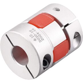 uxcell 10mm to 12mm Bore L31xD25 Flexible Coupling Jaw Coupler Shaft Joint for Servo Motor
