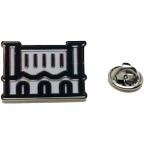 Detroit Michigan Central Station Enamel Pin, Cast and filled cloisonne Lapel Pins for clothing, backpacks, denim jackets & fabrics 1" Size