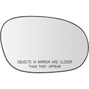 Senzeal Driver Side Heated Mirror Glass Replacement for Dodge Challenger 2008 2009 2010 2011 2012 2013 2014 2015 (Left Side)