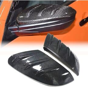 Mirror Caps Covers Fits for 10th Gen Honda Civic 2016-2021 Sedan Coupe Hatchback Crider Envix Real Carbon Fiber Mugen Style Car Side Door Rearview Mirror Cap Trim Direct Add-on Type