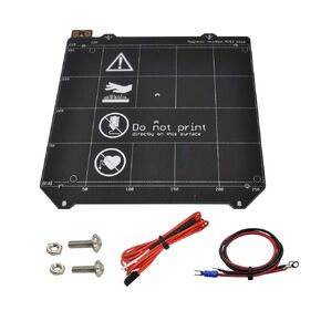 12V Y Carriage Magnetic PCB Heated Bed MK52 Heatbed Hotbed Without Magnets for Prusa i3 MK3 3D Printer, with Cables, thermistor