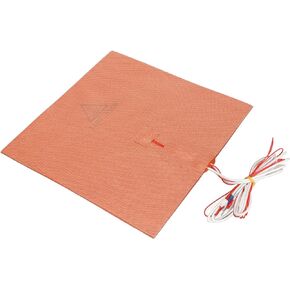 250x250mm Silicone Heater Pad, 110V 450W Silicone Heating Plate Pad Heater with Back Adhesive for VORON2.4 3D Printer Heated Bed
