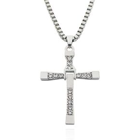 Toretto's Cross Pendant Necklace, Movie Keepsake Cross Necklace