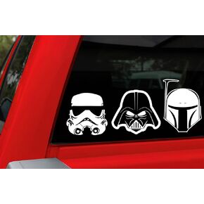 Chroma Graphics 45005 Star Wars Heads Family Decal Kit, 4 Piece