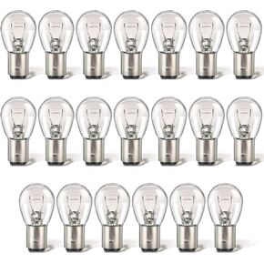 Meonum 20 Pack 1157 Bulbs, Long Life 1157 Light Bulb Replacement, 12V 21W/5W Tail light Turn Signal Brake Light Bulb Bulk Compatible with 7528 2357 2057 1016 1034 1076 for Marker Tail Running Parking