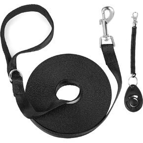 PrimePets Long Leash for Dog Training, 20 Ft Dog Leash Nylon, Heavy Duty Dog Leash Pet Supplies, Great for Walking or Camping (No Clicker Included)