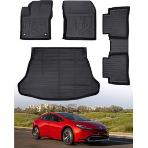 DrCarNow® for Toyota Prius Floor Mats 2022 2021 2020 2019 2018 2017 2016 Trunk Mat(Not for Prius C&V, Cargo Mat NOT for Prime),All Weather Waterproof Floor Mats for Toyota Prius Accessories 2022-2016 in Kuwait