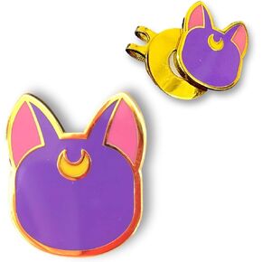 Anime Golf Ball Marker with Magnetic Hat Clip Purple Pink Magnetic Golf Ball Markers and Novelty Hat Clip Set Golf Enamel Golf Ball Marker Cat Golf Ball Marker Cute Accessories Golf Gift